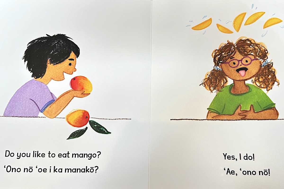 inside pages of Food Childrens Book for advent calendar