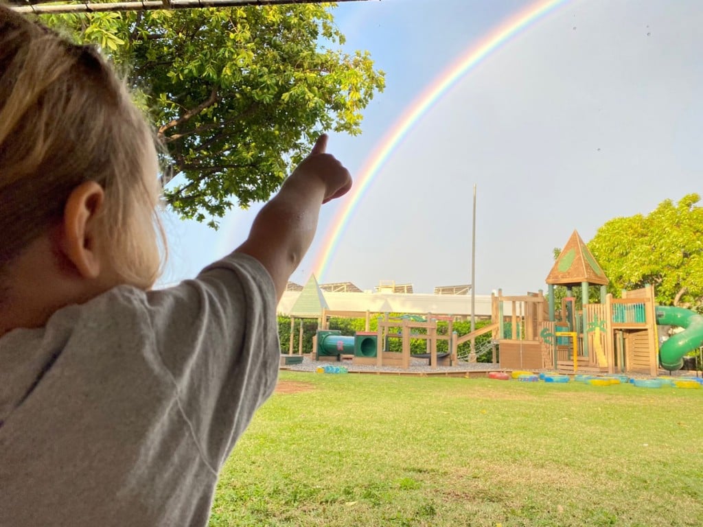 Girl And Rainbow Photo Holy Nativity School