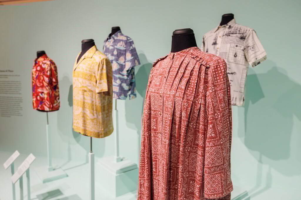 aloha shirts in musuem exhibit