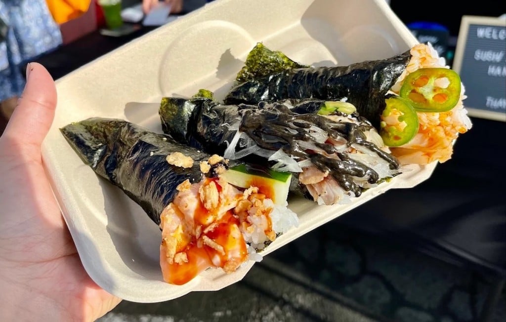 Ileas Sushi Handroll Spread Farmers Market Maria Burke
