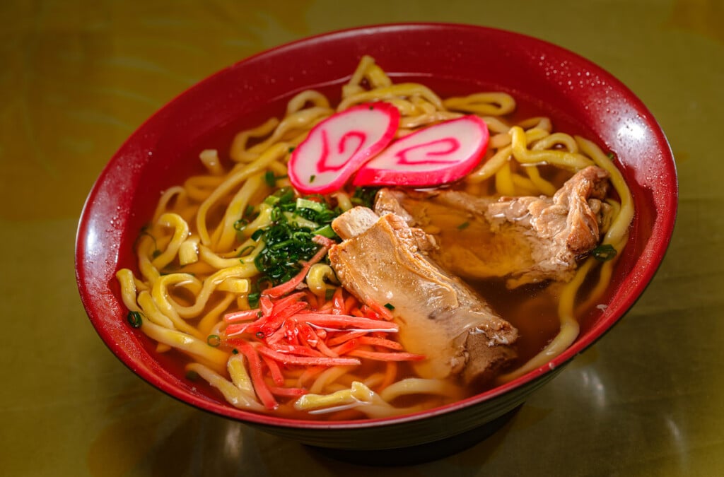 Okinawa Soba with pork ribs