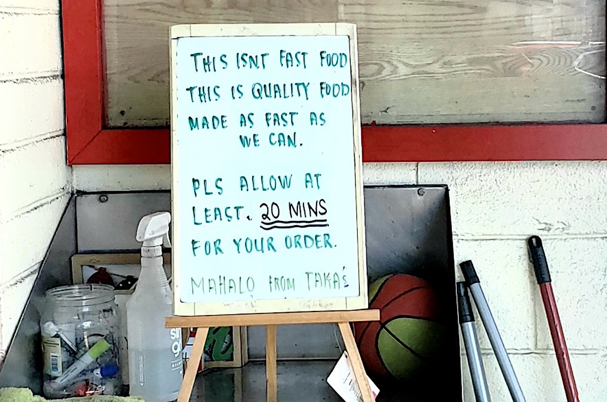 Taka's Box Lunch Sign Pc Gregg Hoshida