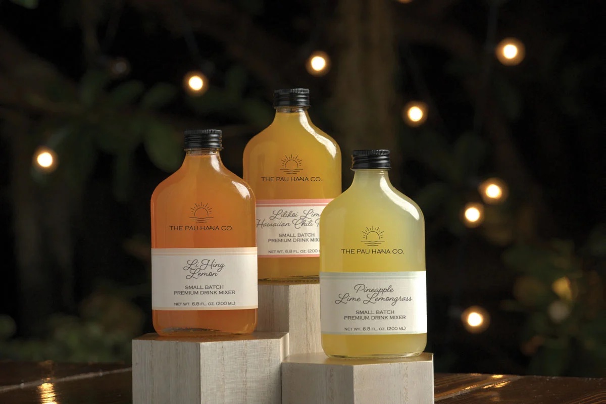 colorful bottles of cocktail drink mixers for advent calendar gifts