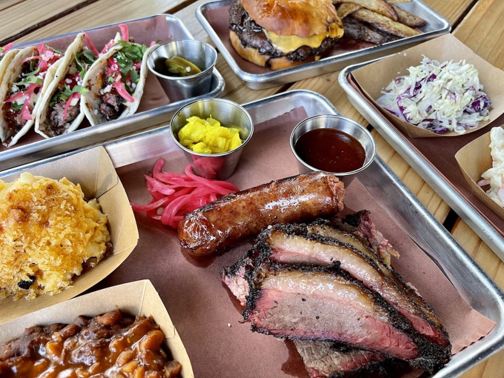 Whiskey Smoke barbecue Brisket Plate Sides Credit Maria Burke