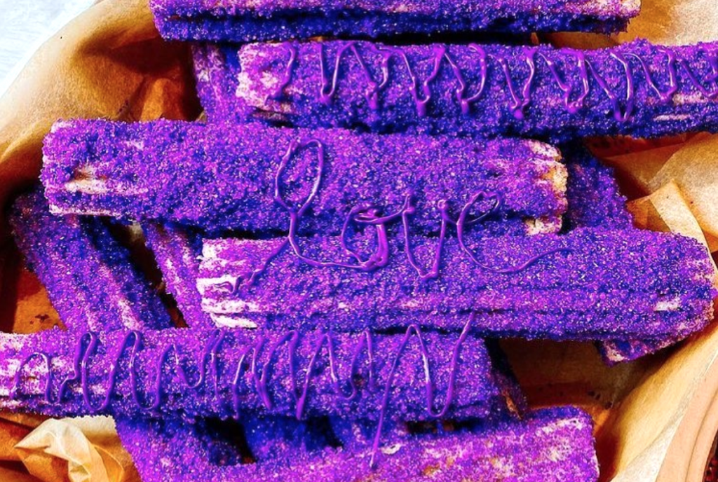 Ube Churros Photo Courtesy Pusong Filipinx